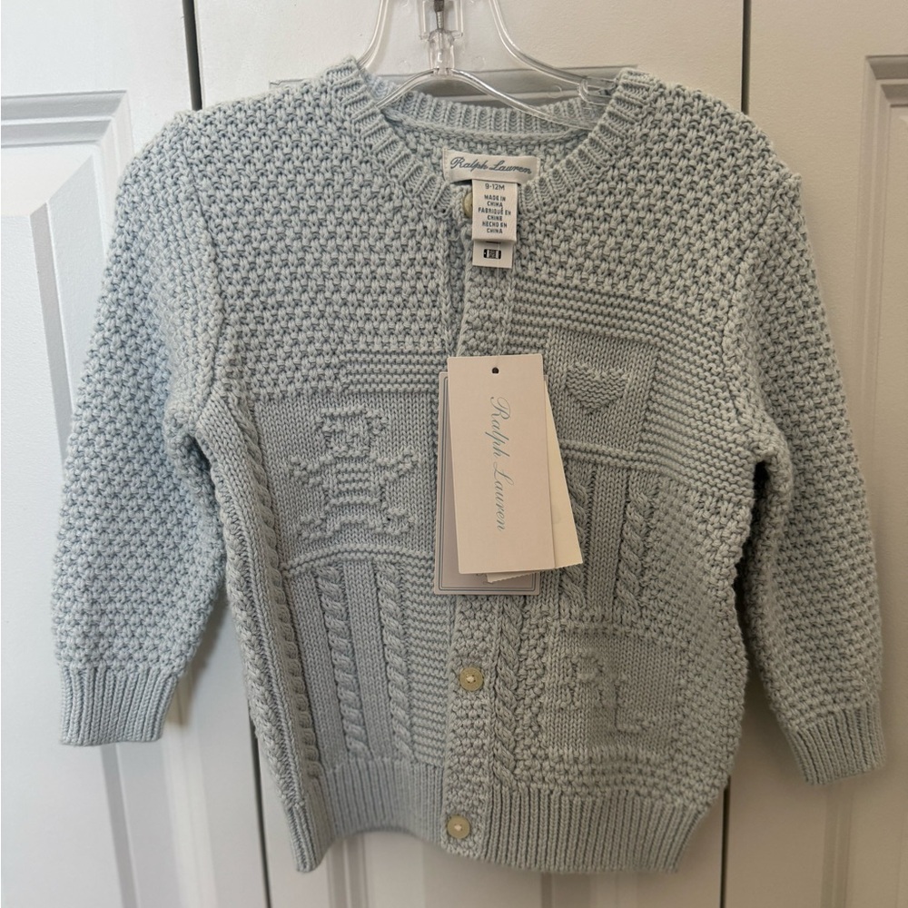 Ralph Lauren Kids Sweater in Baby Blue NWT